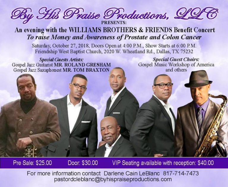 Williams Brothers & Friends Benefit Concert: October 27, 2018 ...
